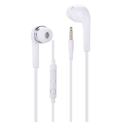 Picture of Eliide Premium Mobile Handsfree 3.5mm Wired Earphone with Mic – White