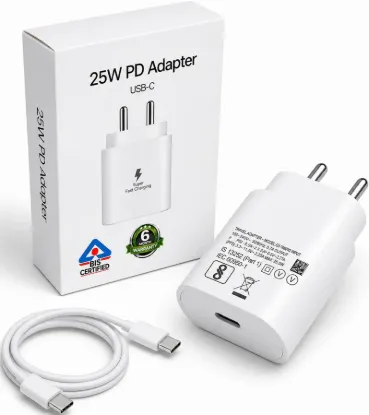 Picture of 25W PD Adapter USB-C with USB-C to USB-C Cable – White