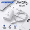 Picture of 25W PD Adapter USB-C with USB-C to USB-C Cable – White