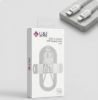 U&i USB-C to Lightning 30W Fast Charging Cable Compatible with iPhone, 1m, White