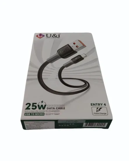 U&i Entry 4 25W USB to Micro USB Data Cable